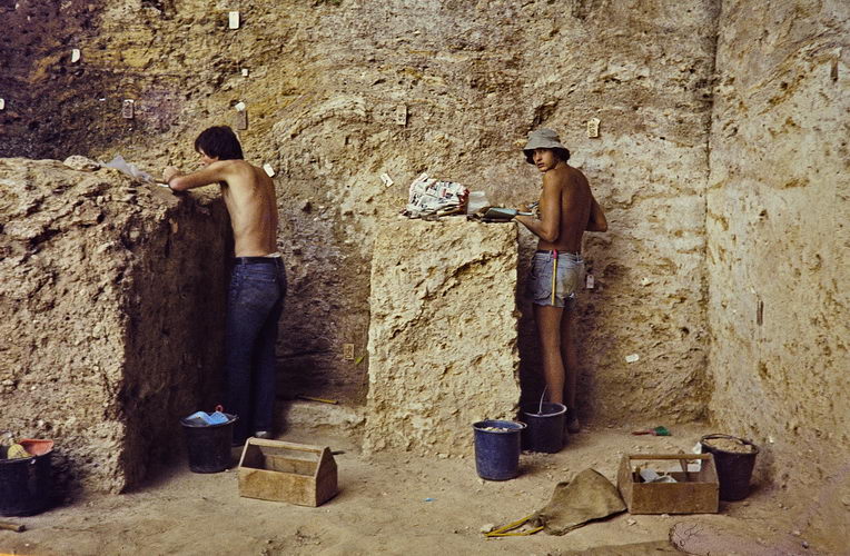 TABUN, MOUNT CARMEL, prähistorische höhlen, 1979