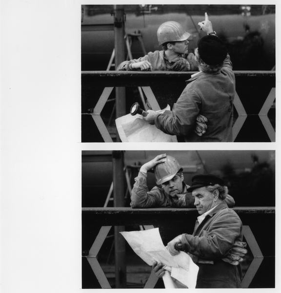 lauenburger fotografien, werft-arbeit, 1990