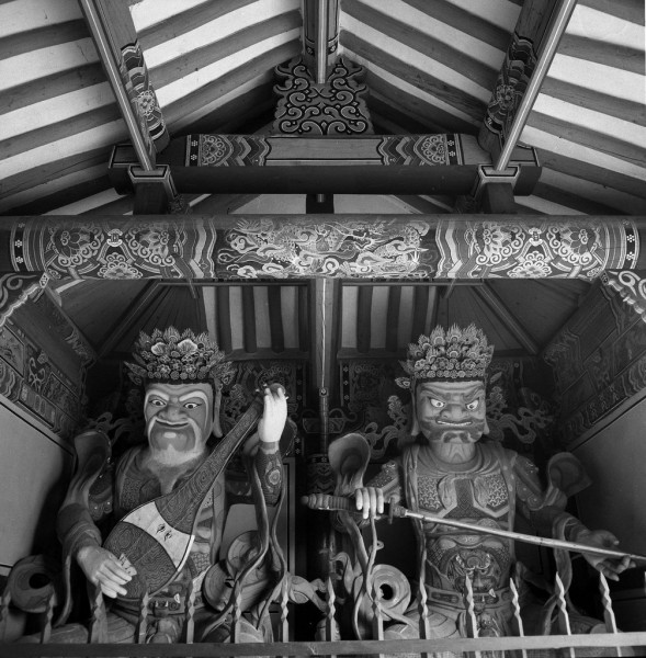 Kwan-Chok-Sa tempel,  torwächter, südkorea 1991