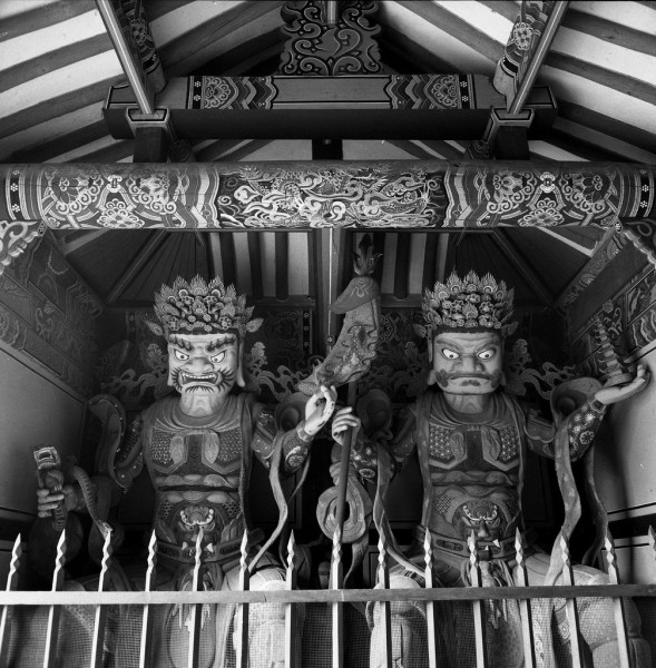 Kwan-Chok-Sa tempel,  torwächter, südkorea 1991