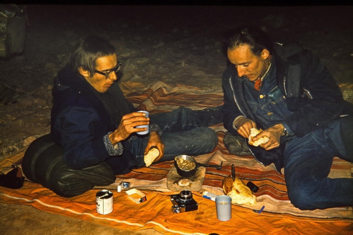 nachtlager im großen süden, marokko 1969
