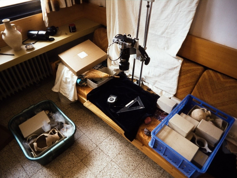 ausgrabung tel akko, kleinfunde, haifa 1980