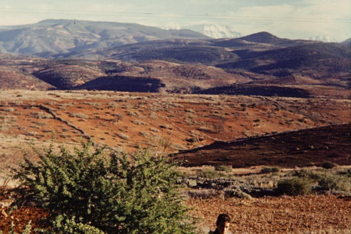 blick auf den hohen atlas, marokko 1968