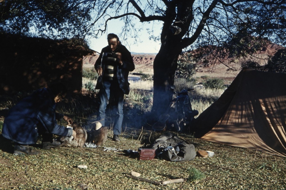 zelten im hohen atlas, marokko 1969