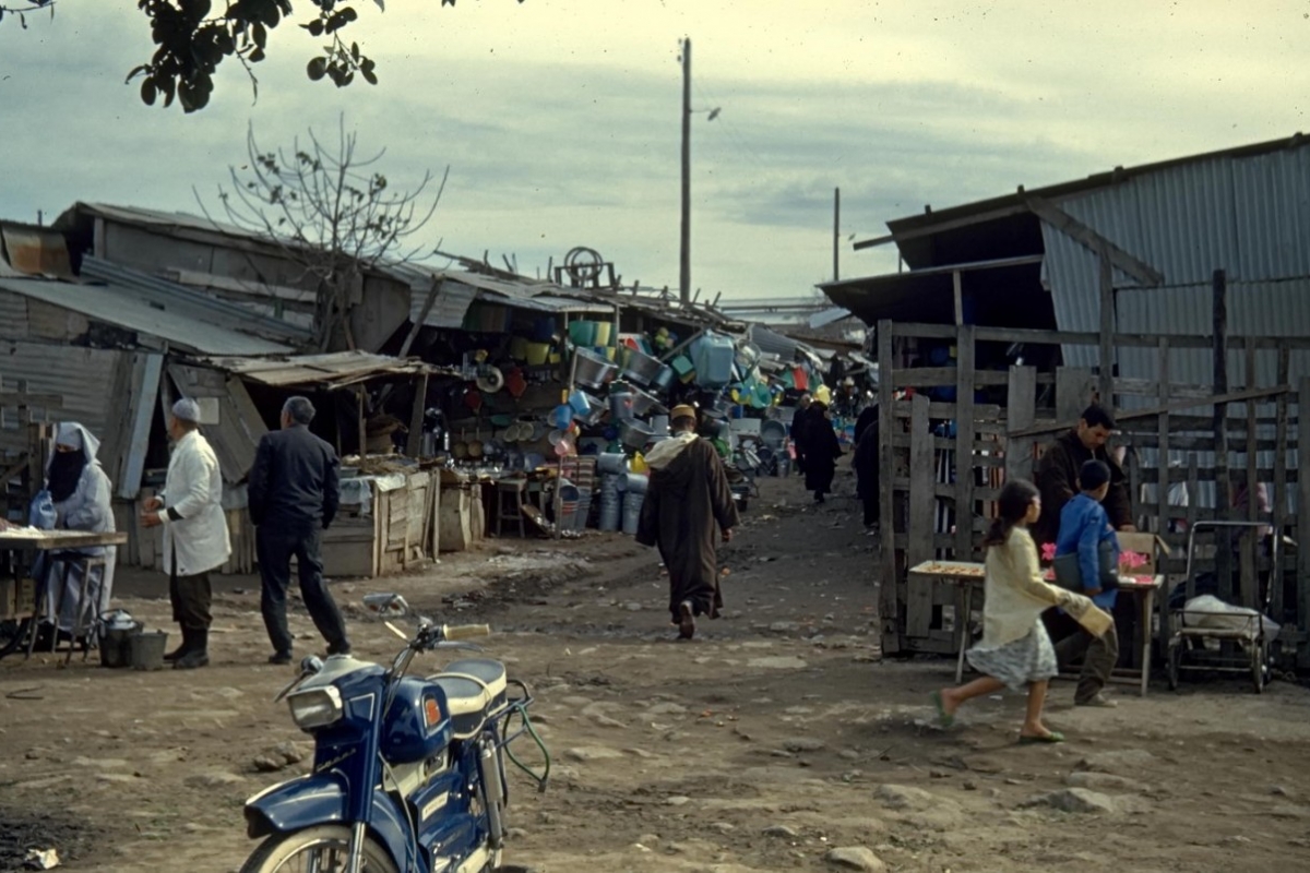 der große souk, casablanca, marokko 1969