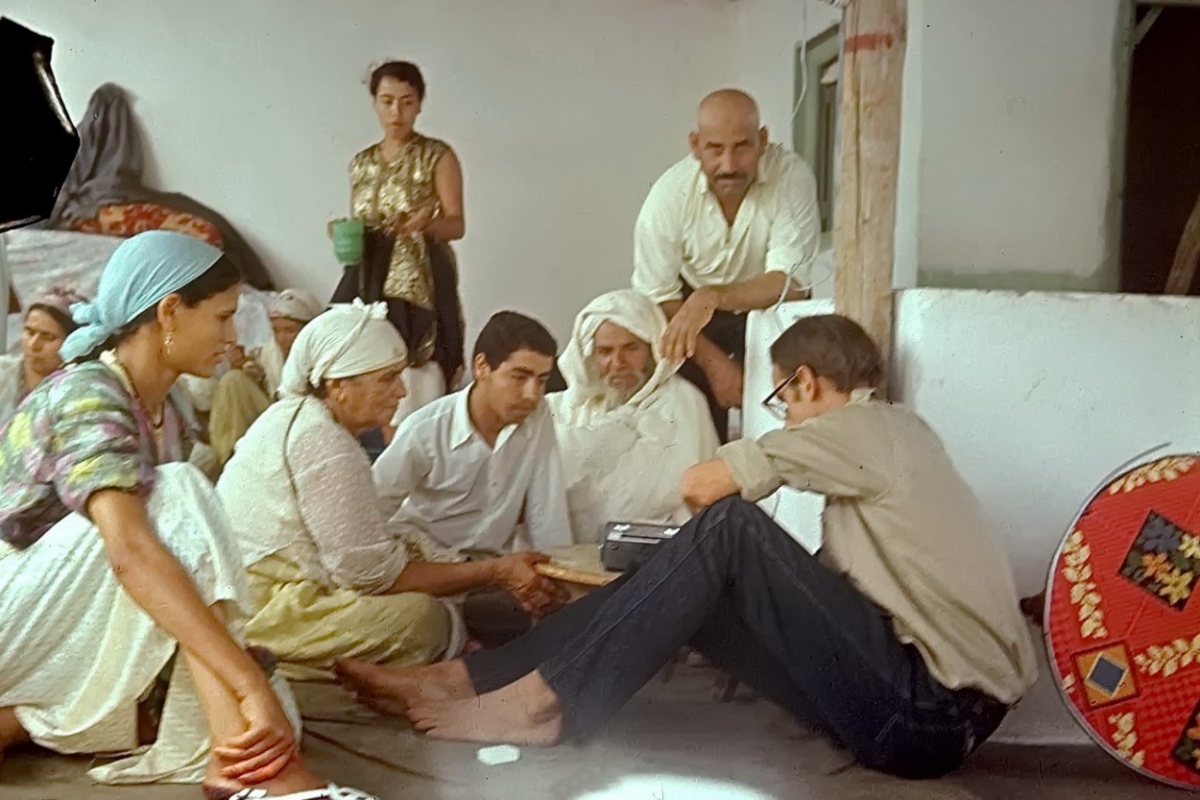 abderrahman + helmut haben eine tonbandaufnahme geschickt, casablanca 1969