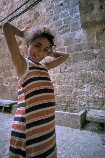 akko, kinder in der altstadt, israel 1978