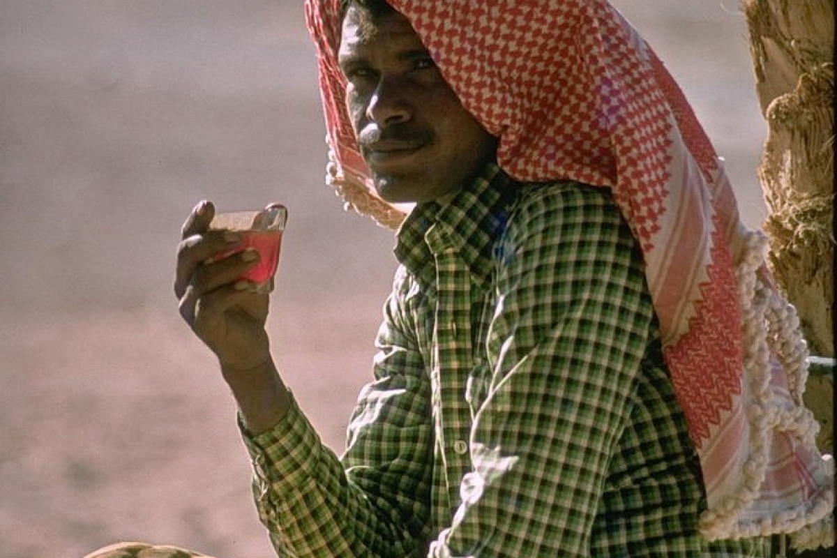 teepause im sinai, israel, 1978