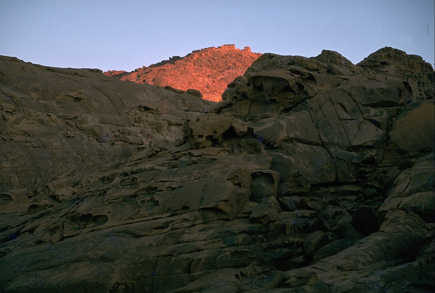 aufstieg zum berg moses, sinai, 1978