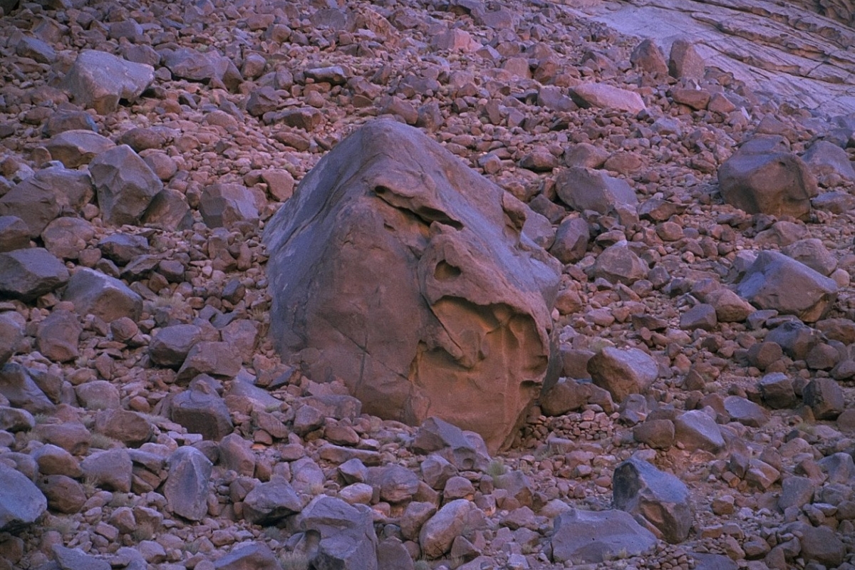 blue-mood, felsen, steine, sinai, israel, 1978