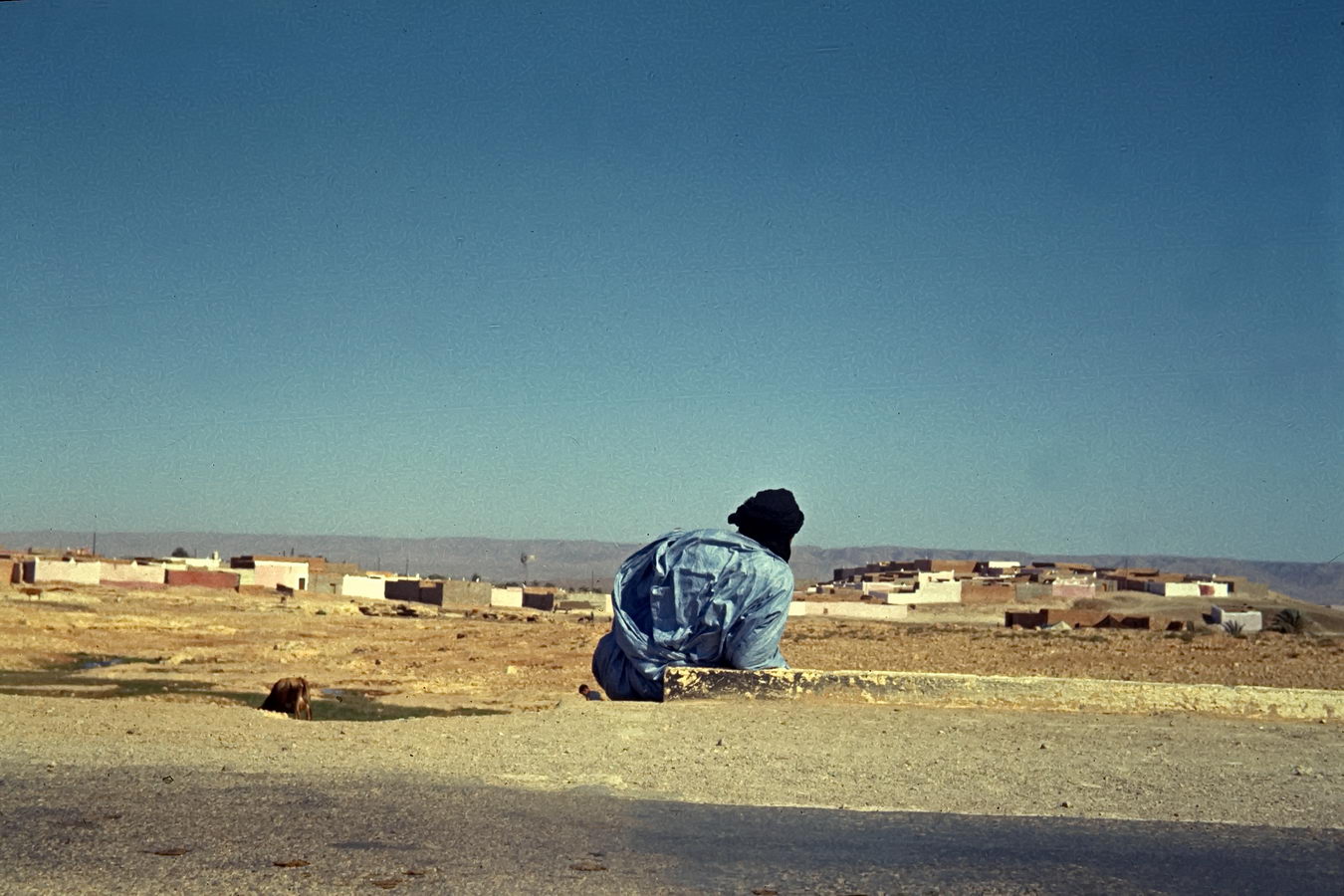 von casablanca per anhalter nach tan tan (ca 800km), im land der blauen männer, bei goulimine,1969