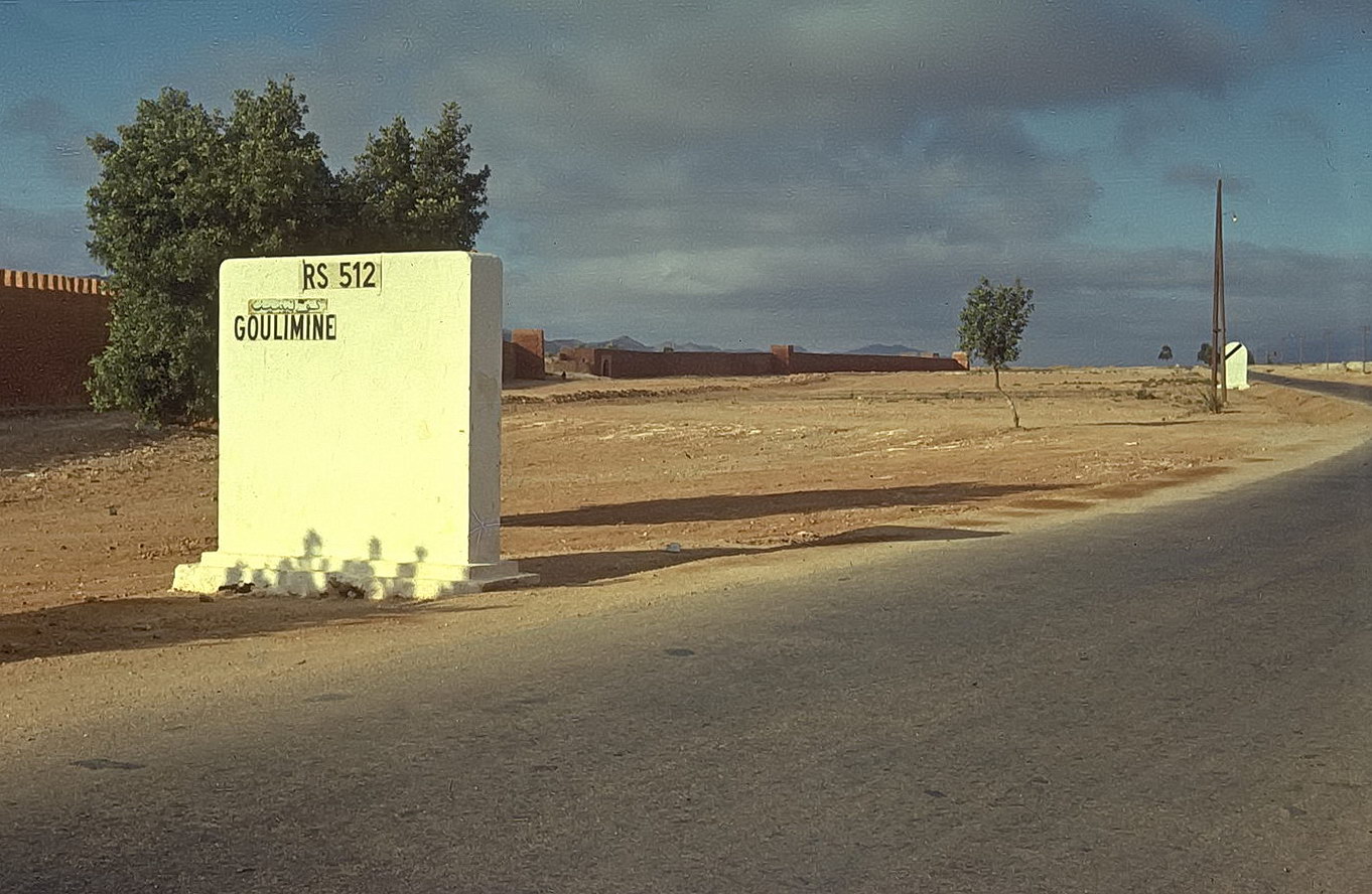 von casablanca per anhalter nach tan tan (ca 800km), goulimine, 1969