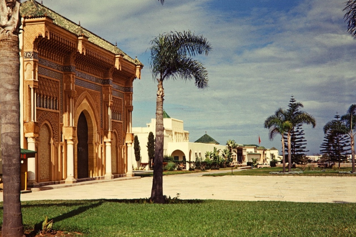 königspalast, rabat, marokko, 1968