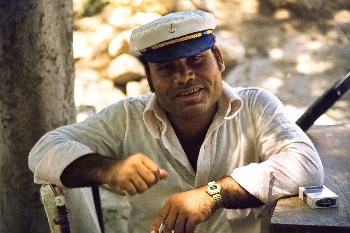 parkwächter, altstadt akko, israel 1978