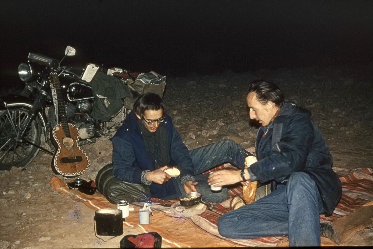 nachtlager im großen süden, marokko 1969
