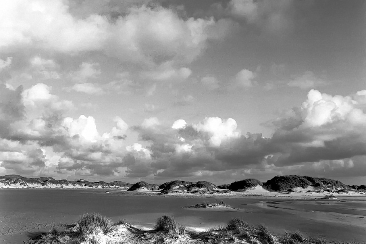 am meer, amrum 2003, schwarz-weiß