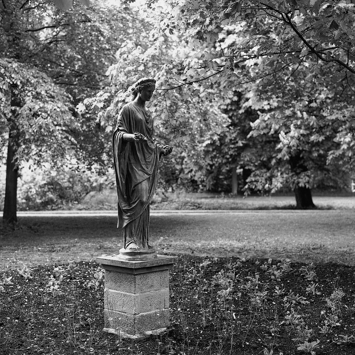 eutin, schloßgarten, flora-statue, 1997